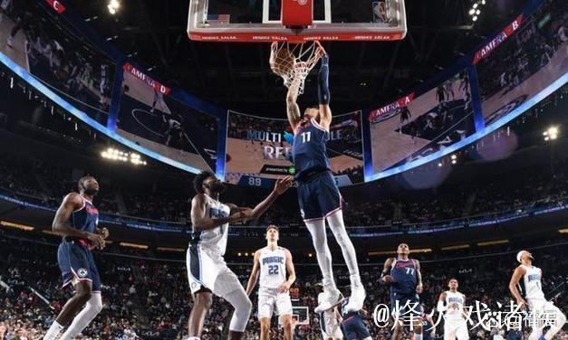 无能为力！快船官方媒体发布赛后海报，球队迎来四连败